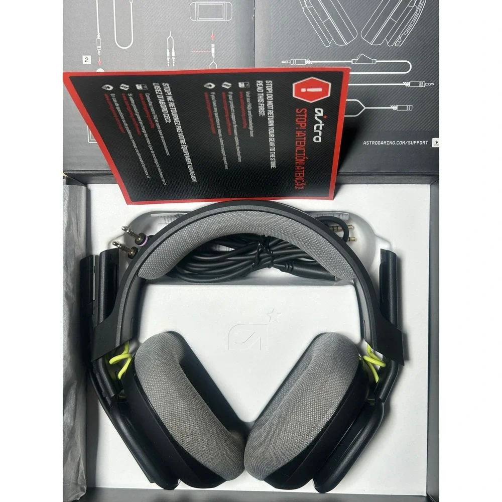 Logitech G Astro A10 Gen 2 Wired Gaming Headset Black Lime PC PS5 Xbox Switch